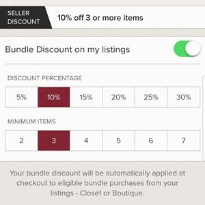 Bundle discount for 3 or more items bought!