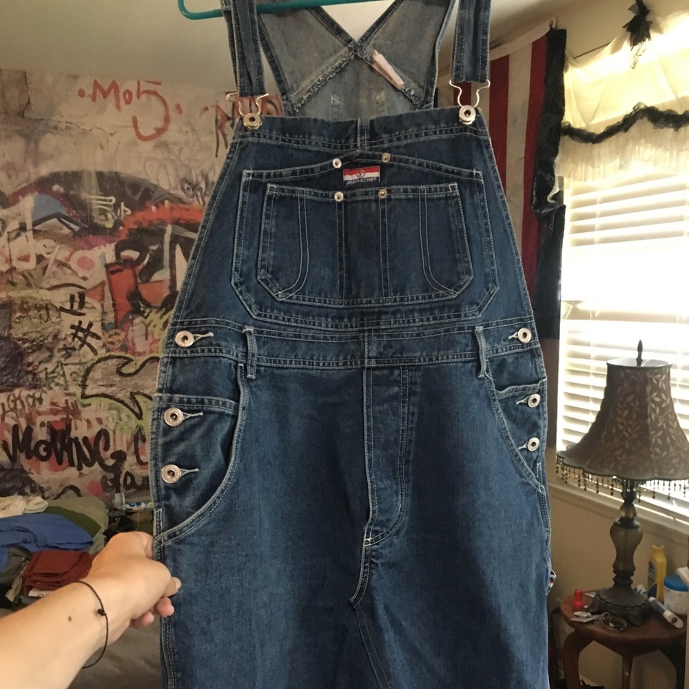 Cute denim overall dress