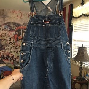 Cute denim overall dress