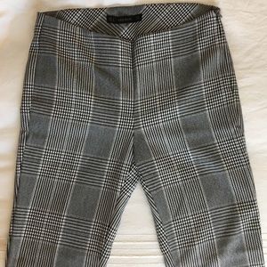 Black and white plaid Zara trousers
