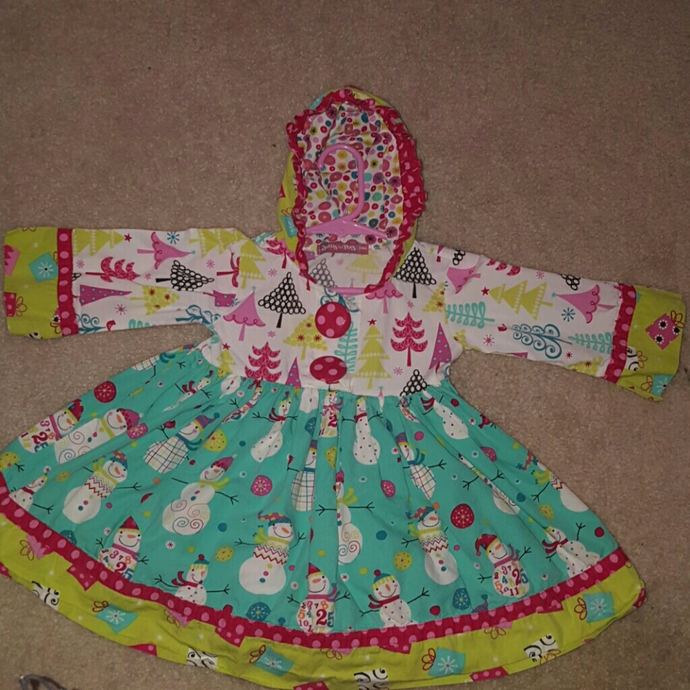 Jelly the Pug holiday/winter dress