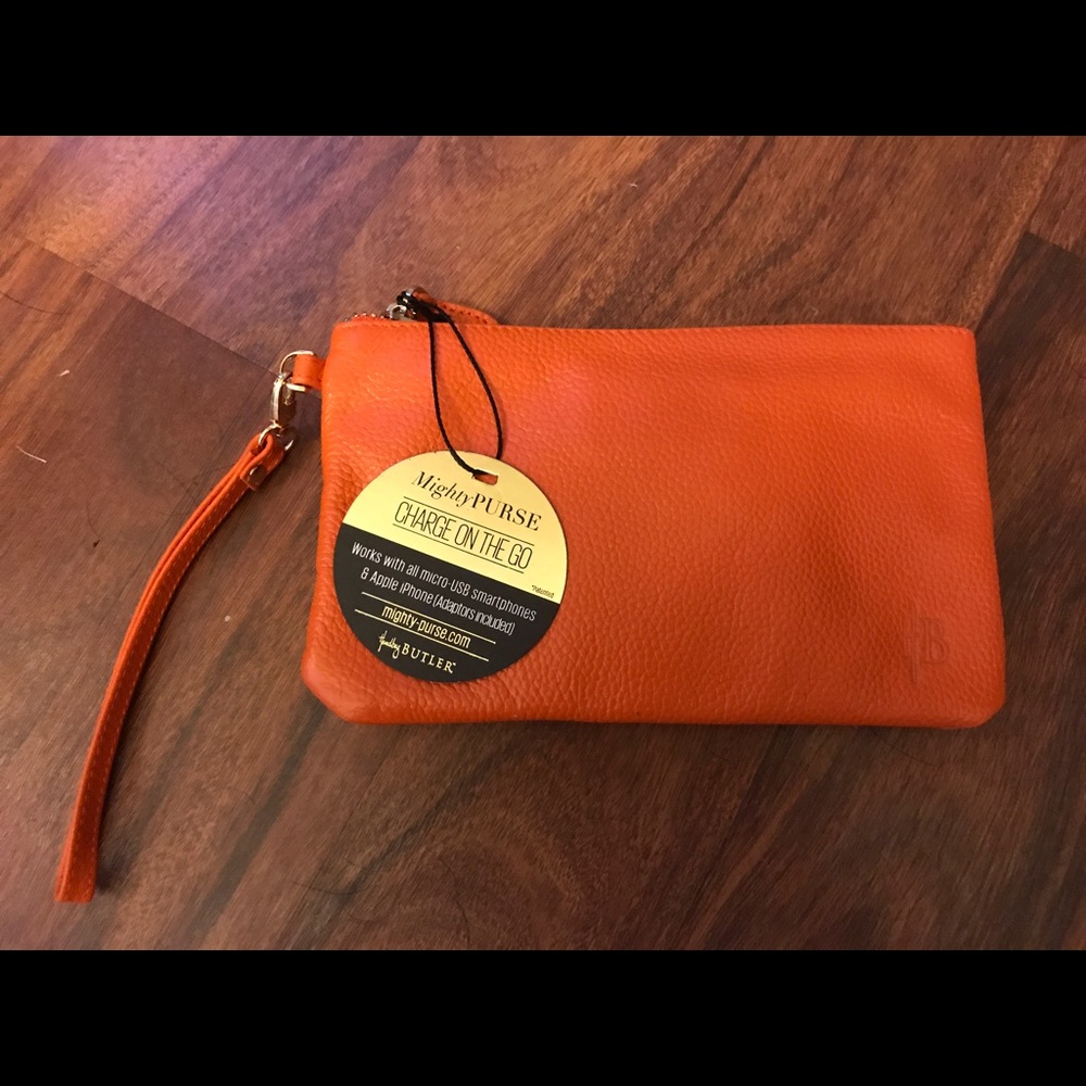 Phone CHARGING clutch bag