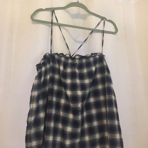 Madewell plaid tank! Perfect for layering!