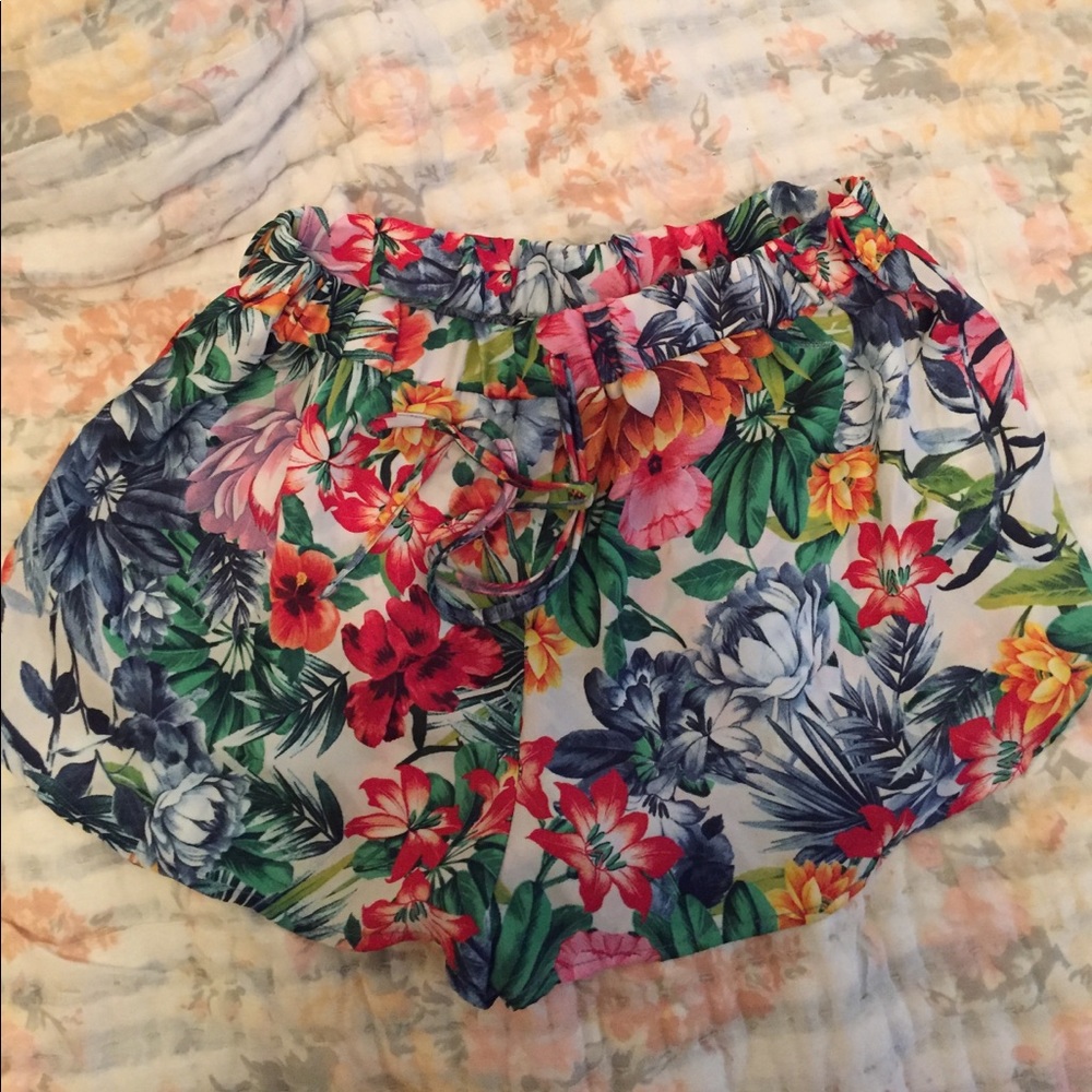Topshop silk shorts