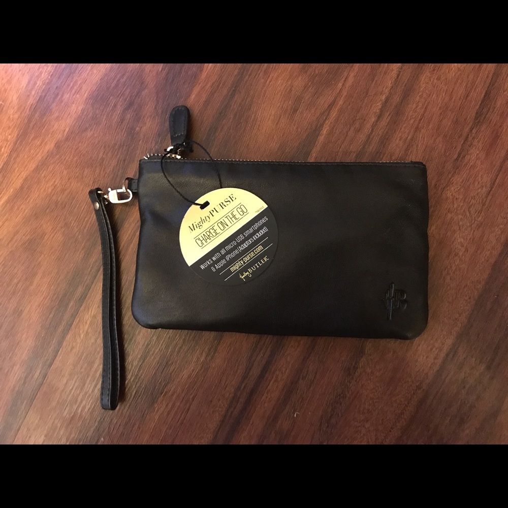 Phone CHARGING clutch bag