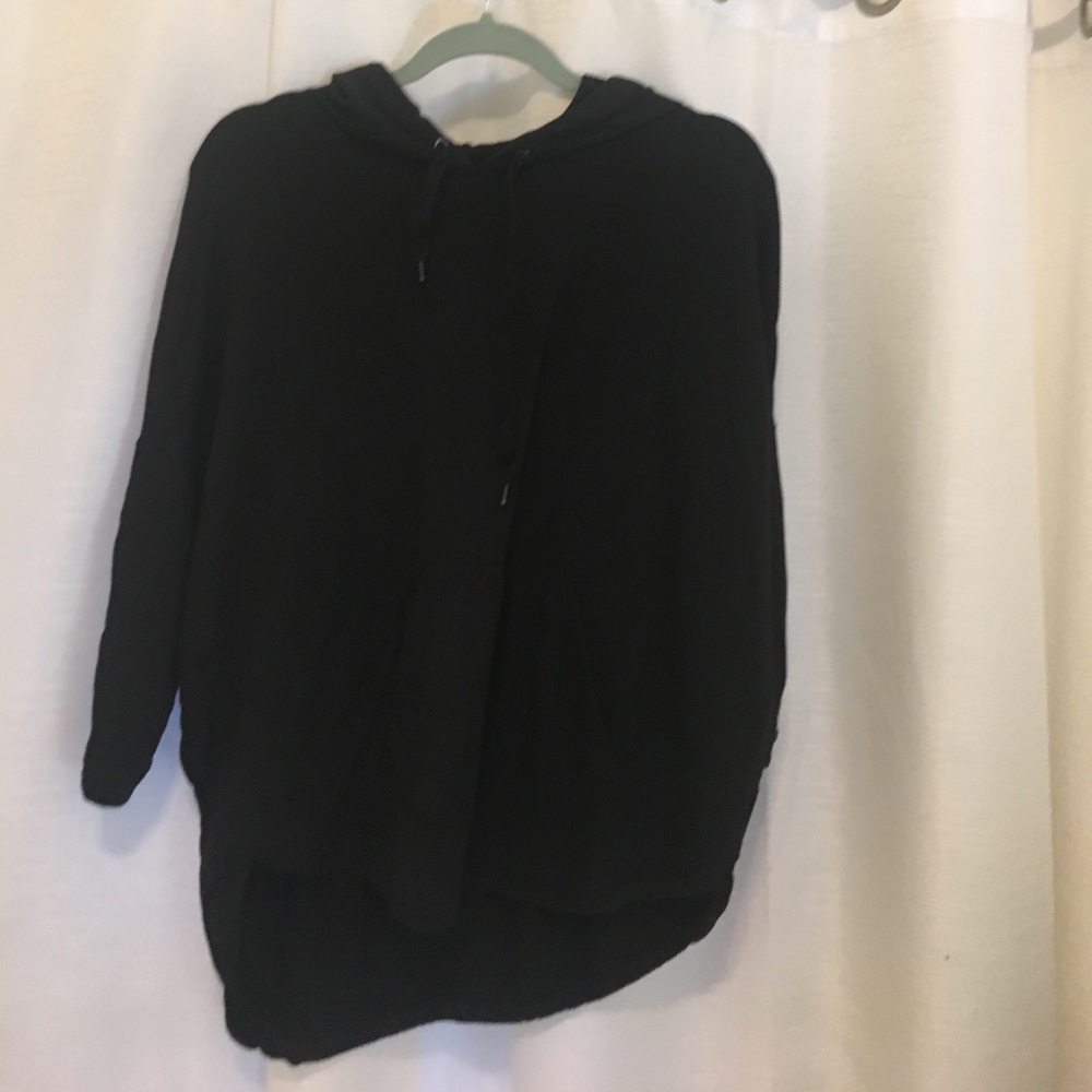 Lou & Grey black hoodie 3/4 sleeves