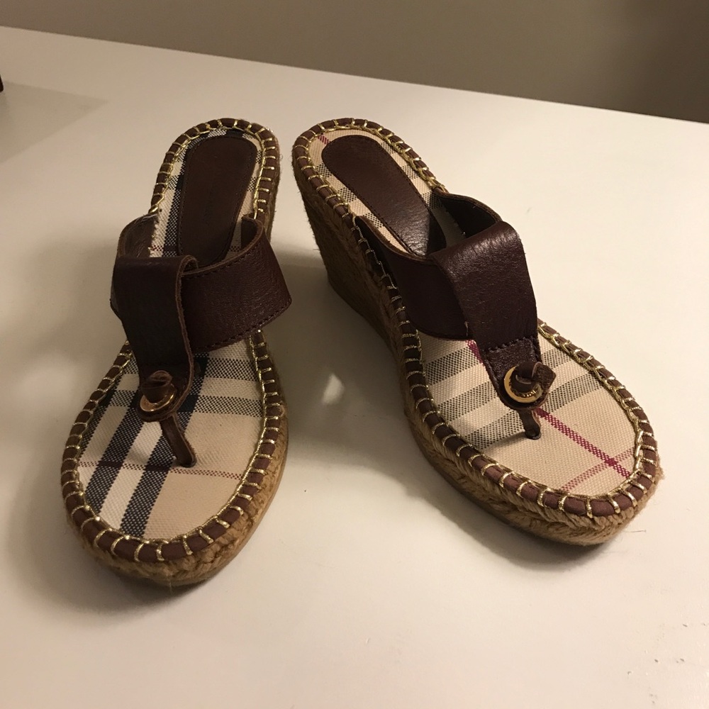 Burberry Wedge Sandal Espadrilles