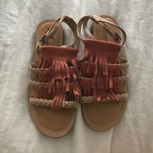 American eagle fringe sandals
