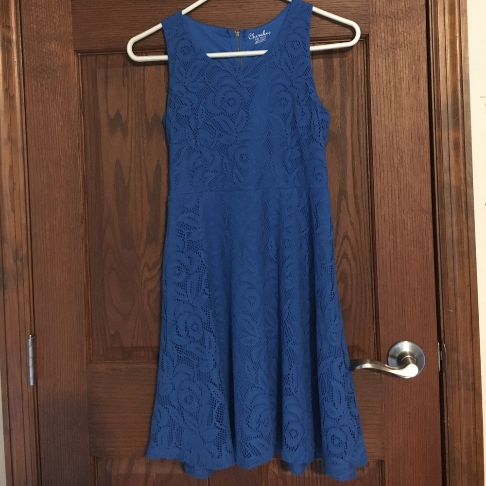 Rose printed dress