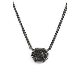 Kendra Scott Black Drusy Mable Necklace