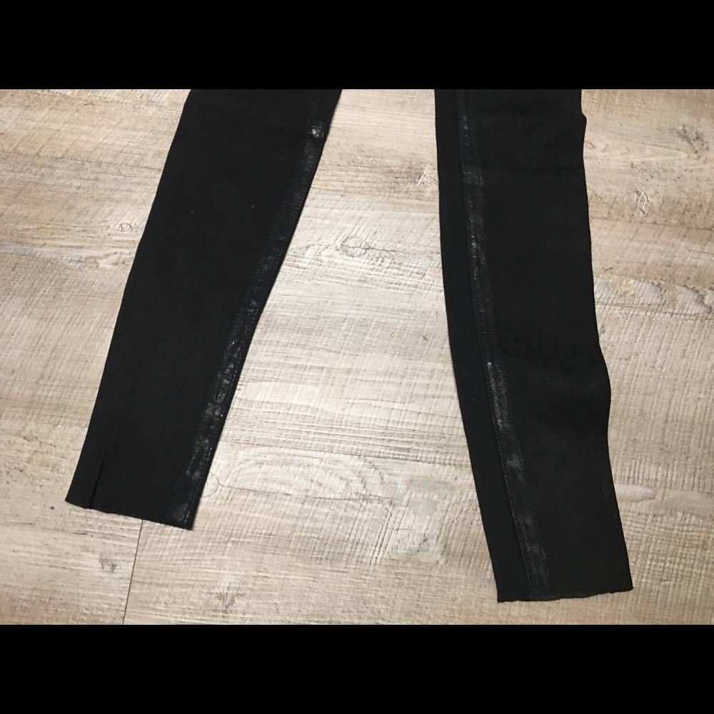 $750 True Religion Suede Leather leggings pants 24 - Picture 5 of 8