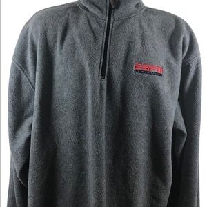 ESPN MAGAZINE MEN'S FLEECE JACKET SWEATER XL VTG