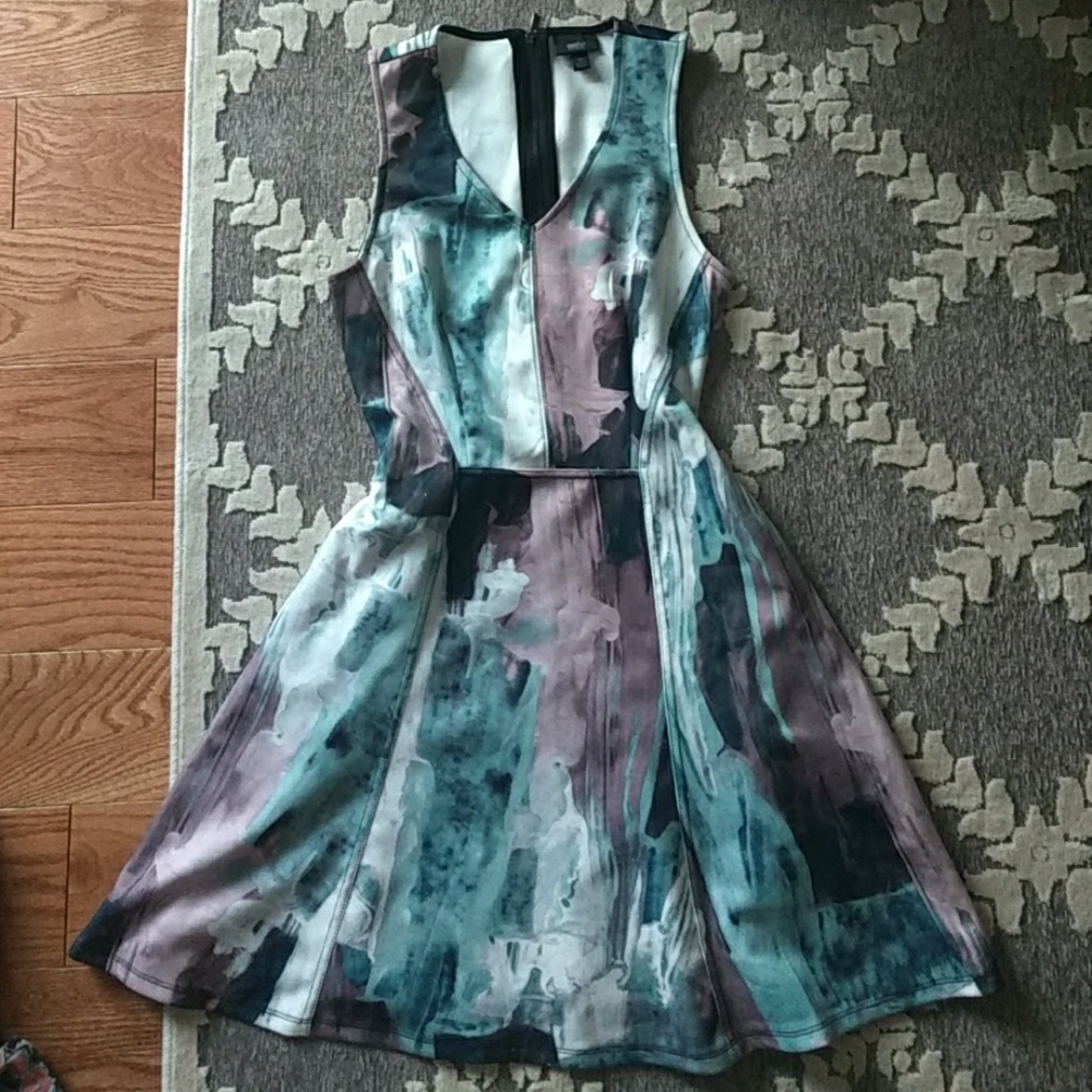 Abstract sleeveless dress