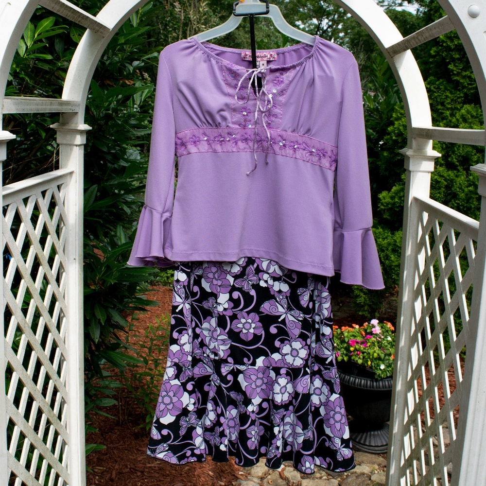3/$20 Girls Purple Outfit