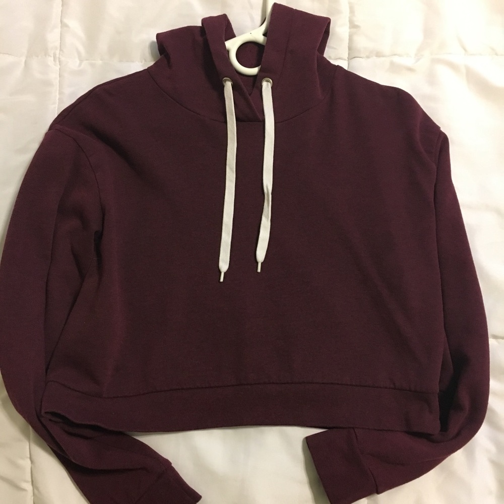 ON HOLD 🚫 Cropped Maroon Hoodie!