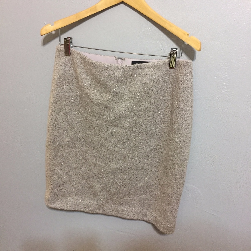 Sparkly Wool Pencil Skirt