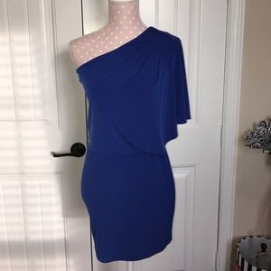 Blue One Shoulder Dress