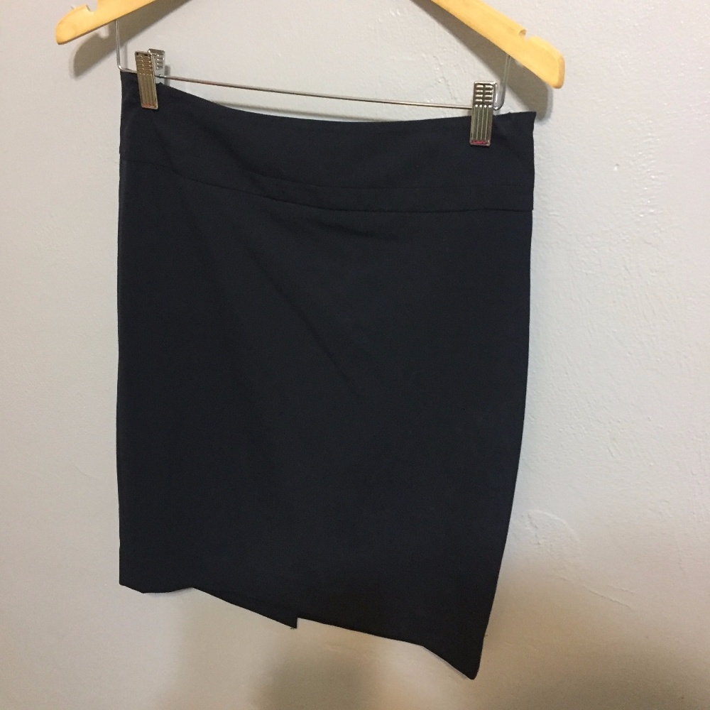 Navy Pencil Skirt-The Limited