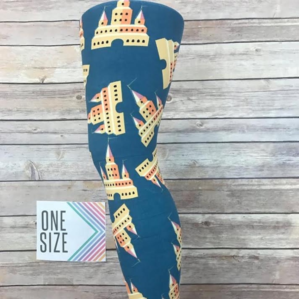 LuLaRoe OS Disney Castle Leggings