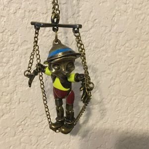 Pinocchio ventriloquist necklace