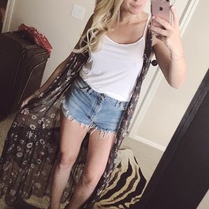 Free people sheer kimono !