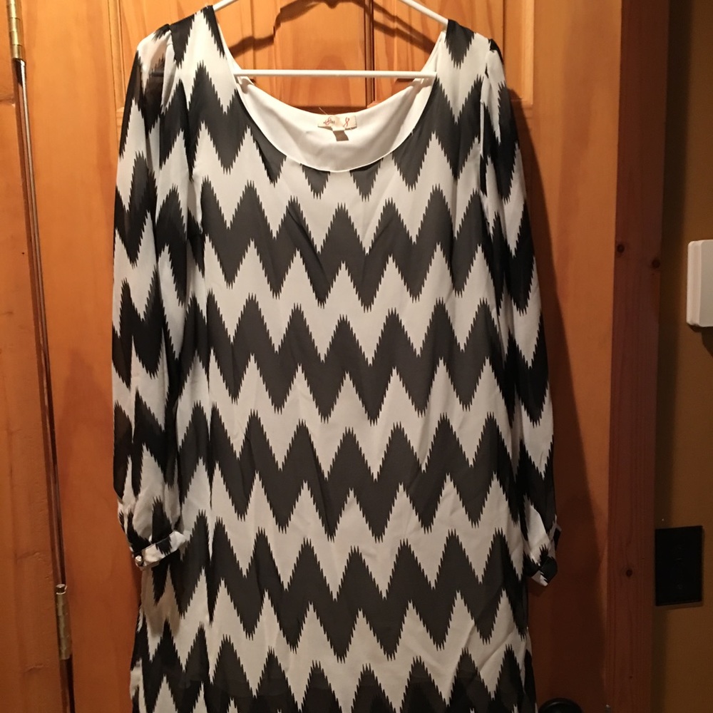 Black and white dress