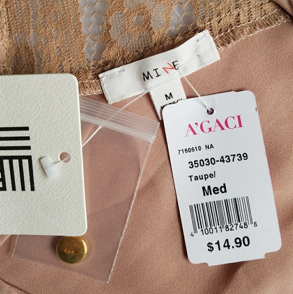 •HP• A'Gaci Taupe Pleated Top - Picture 5 of 6