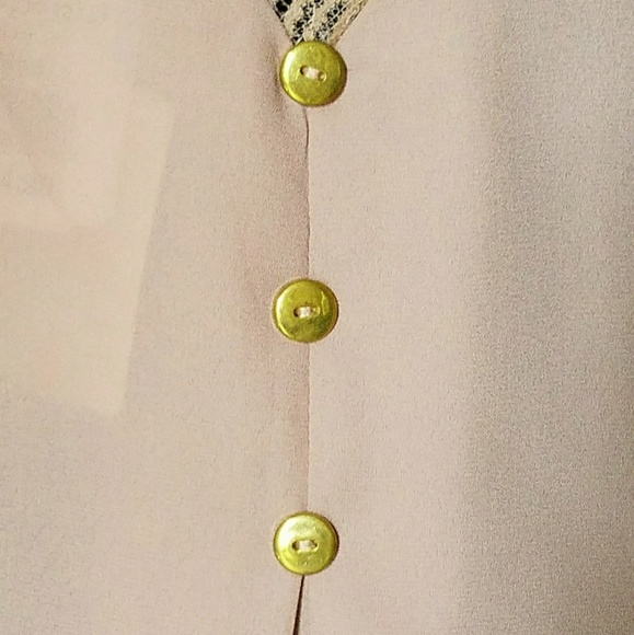 •HP• A'Gaci Taupe Pleated Top - Picture 4 of 6