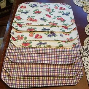 Longaberger reversible placemats