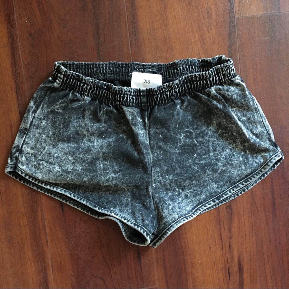American Apparel Acid Wash Slip-on Shorts