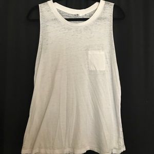 White volcom muscle tank! Size Medium