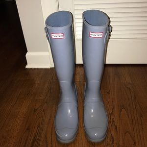 Light Blue Tall Hunter Boots