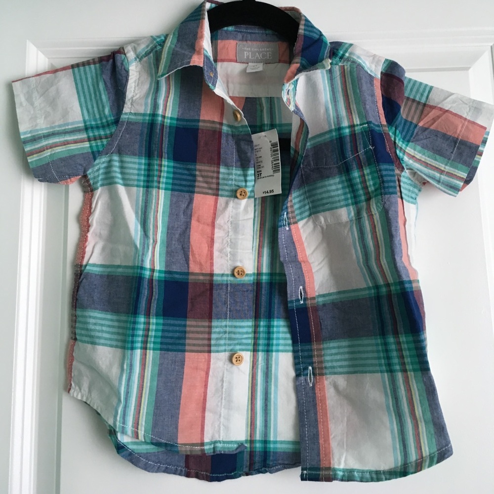 3T Short sleeve button down (Adorbs)