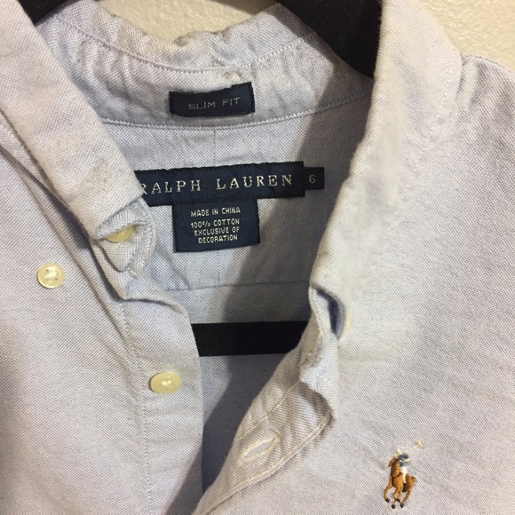 Blue Ralph Lauren Button Down - Picture 2 of 2