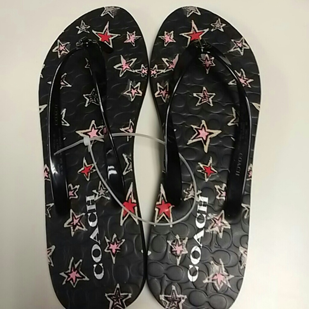 (24 Hr Sale) Brand New Never Worn Coach Flip Flops