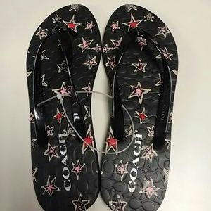 (24 Hr Sale) Brand New Never Worn Coach Flip Flops