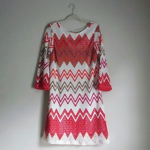 Crochet Chevron Dress