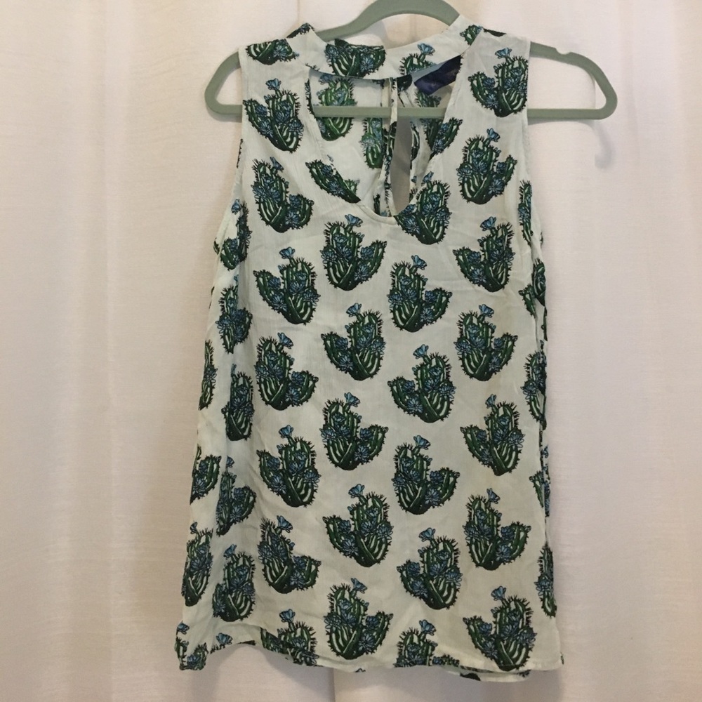 Cactus print tank