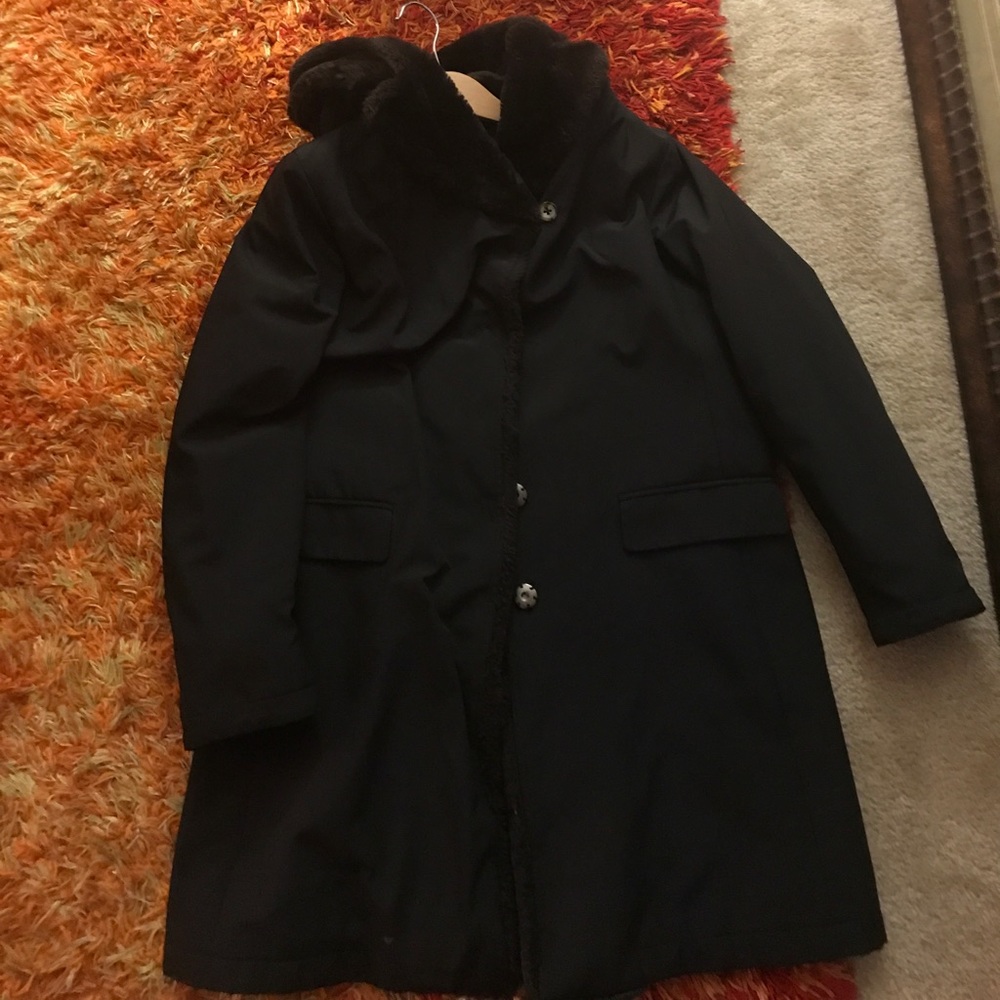 Jane Post Raincoat Black S