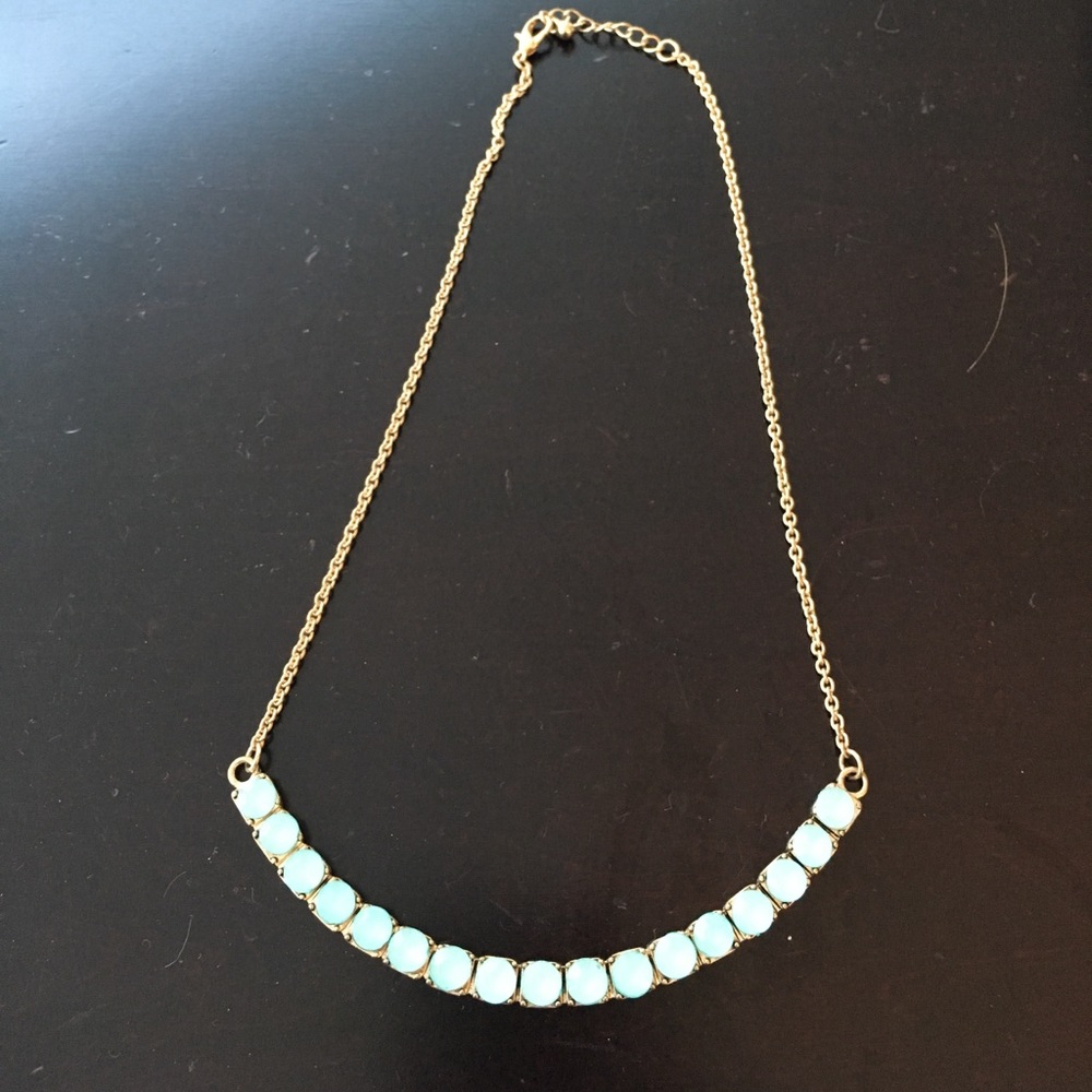 Forever 21 Statement Necklace - light blue