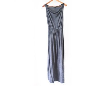 Mossimo Gray Maxi Dress with Swooping neckline