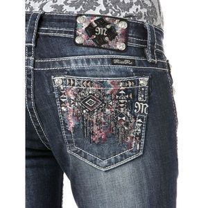 Miss Me Sequin Drama Boot Cut Jean