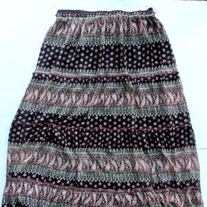 Forever 21 Maxi Skirt Floral Paisley Printed Long