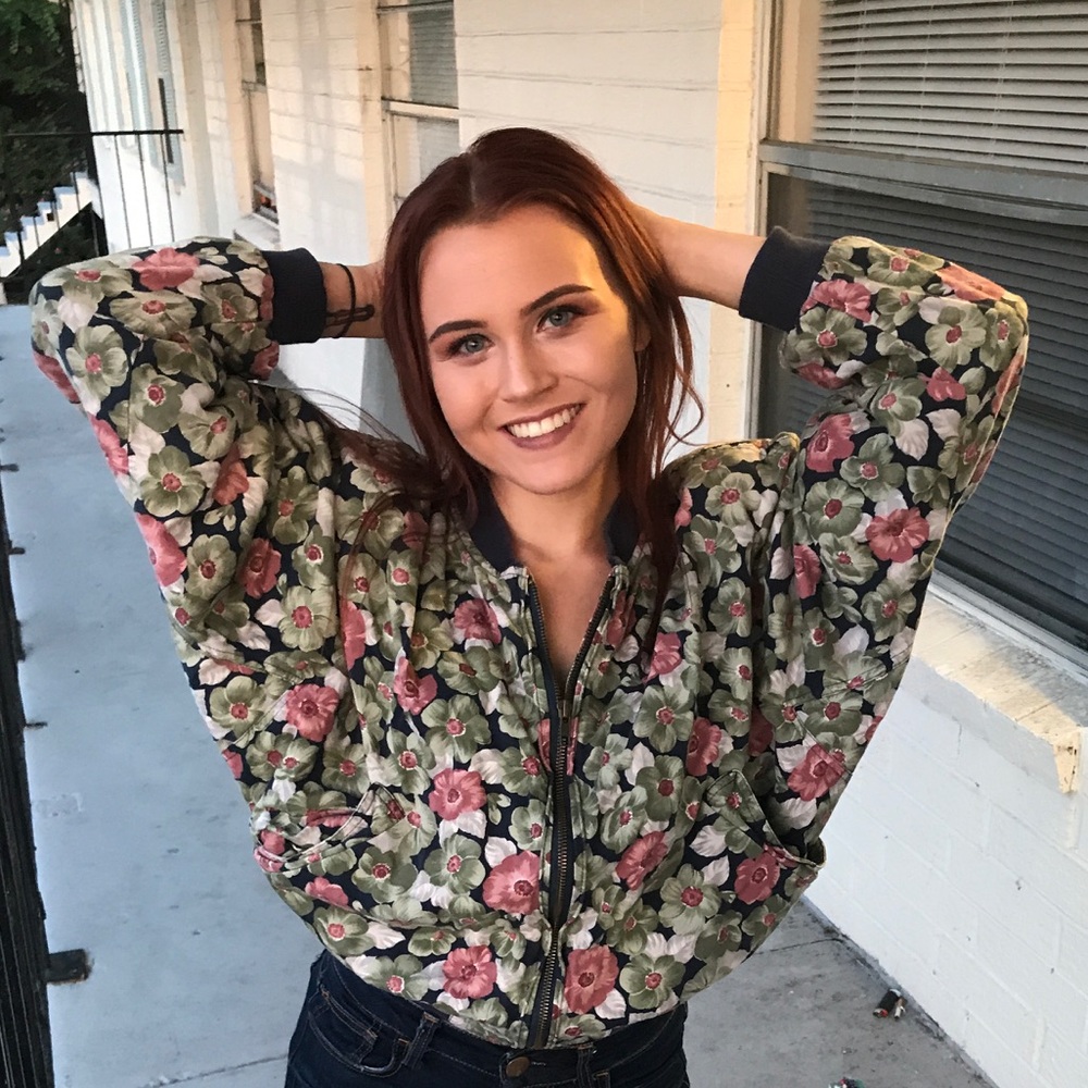Floral Bomber Jacket