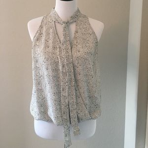 Black and White Blouson Shell - Sz M