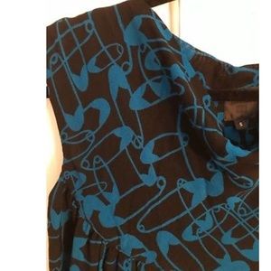 Anna Sui safety pin Babydoll Dress Anthropologie