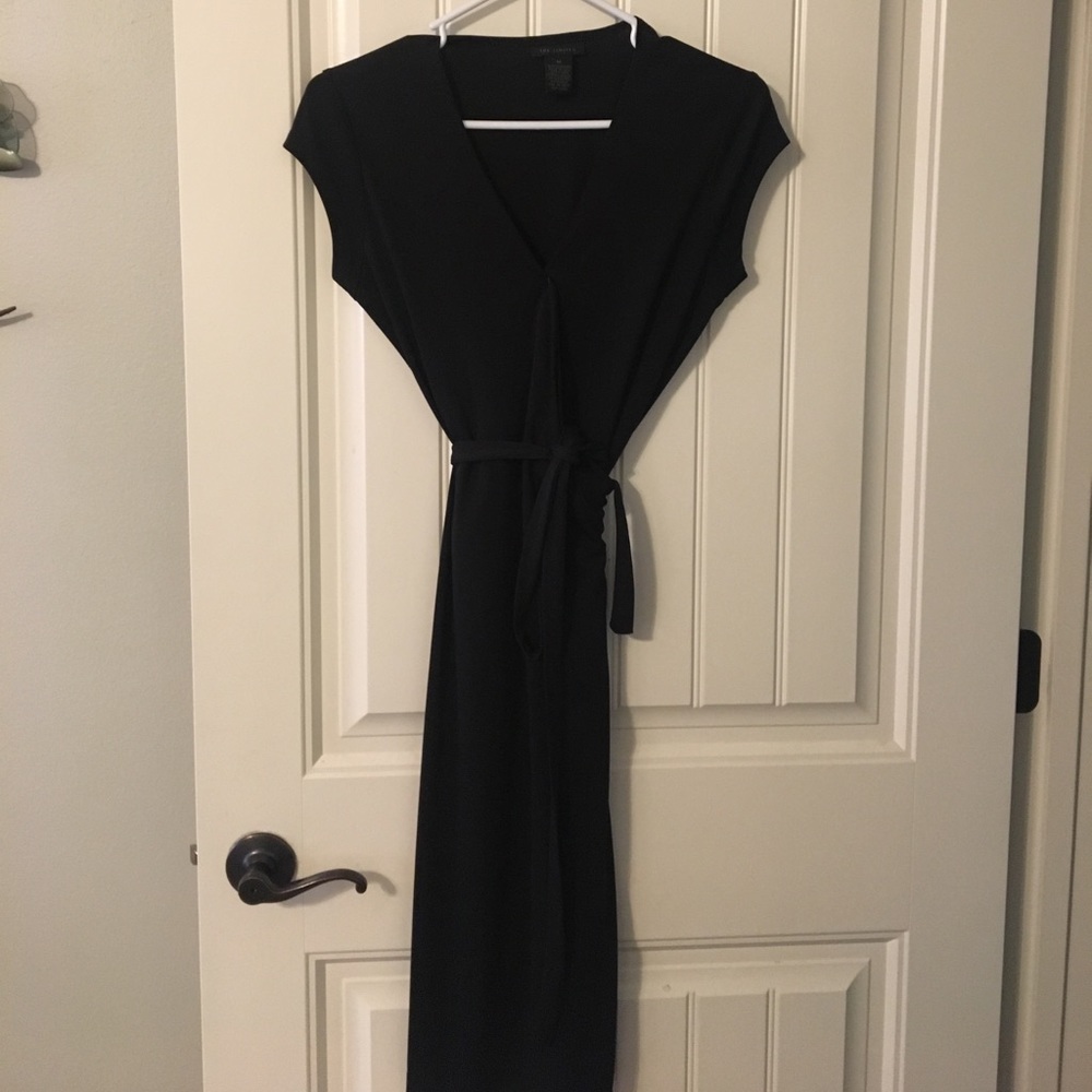 Black wrap dress