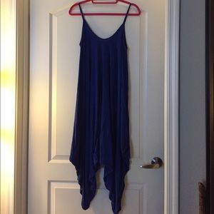 Love In Royal Blue Harem Romper