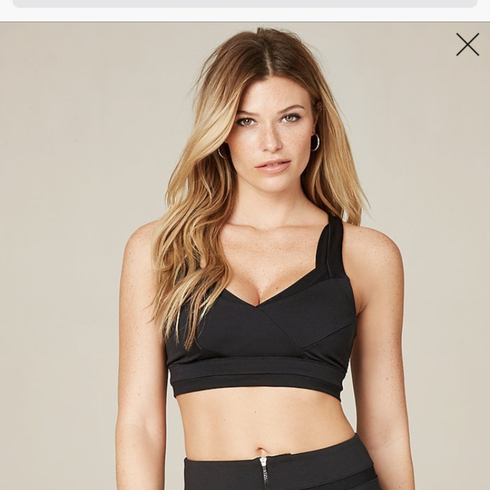 Bebe Mesh Wrap Bra Top