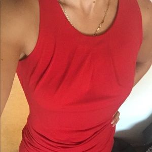 SOLD. Michael Kors Red dress gold zipper